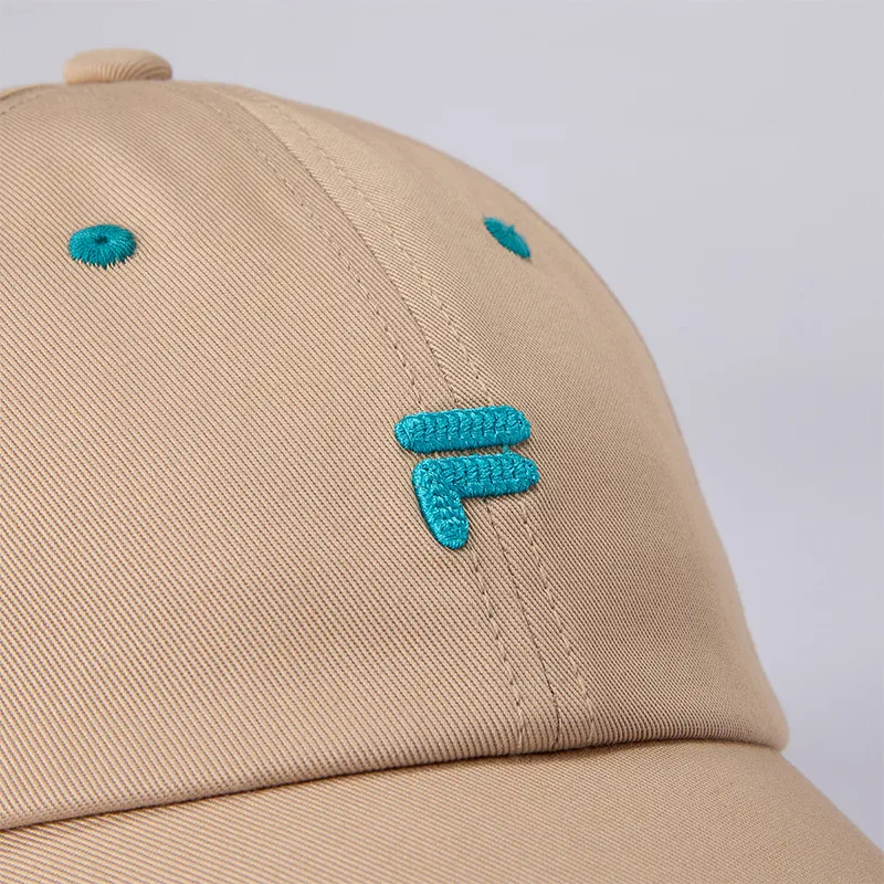 FILA FUSION Cotton Baseball Caps Unisex Bear Brown-3