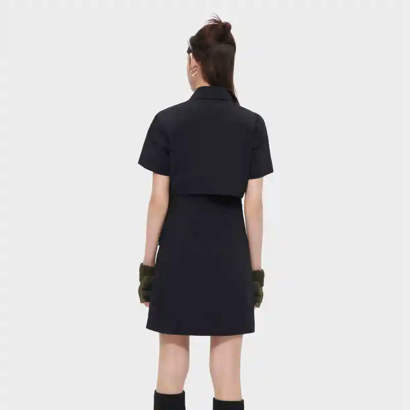 FILA FUSION Short Sleeved Dress Women's Two Piece Set-3
