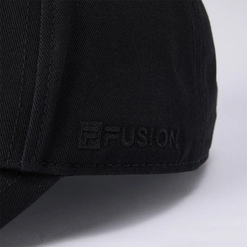 FILA FUSION Cotton Baseball Caps Unisex Pitch Black-3