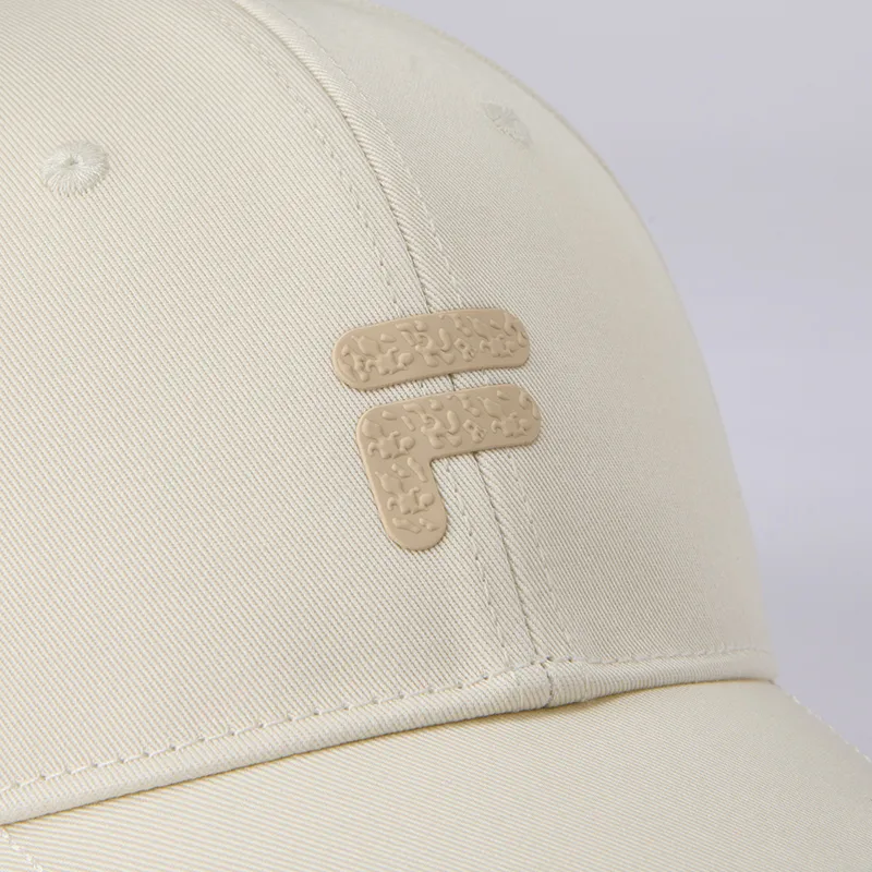 FILA FUSION Cotton Baseball Caps Unisex Heron White-4