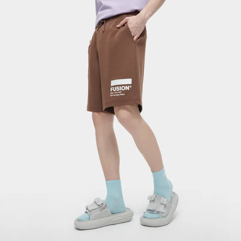 FILA FUSION Casual Shorts Unisex Dark Brown-2