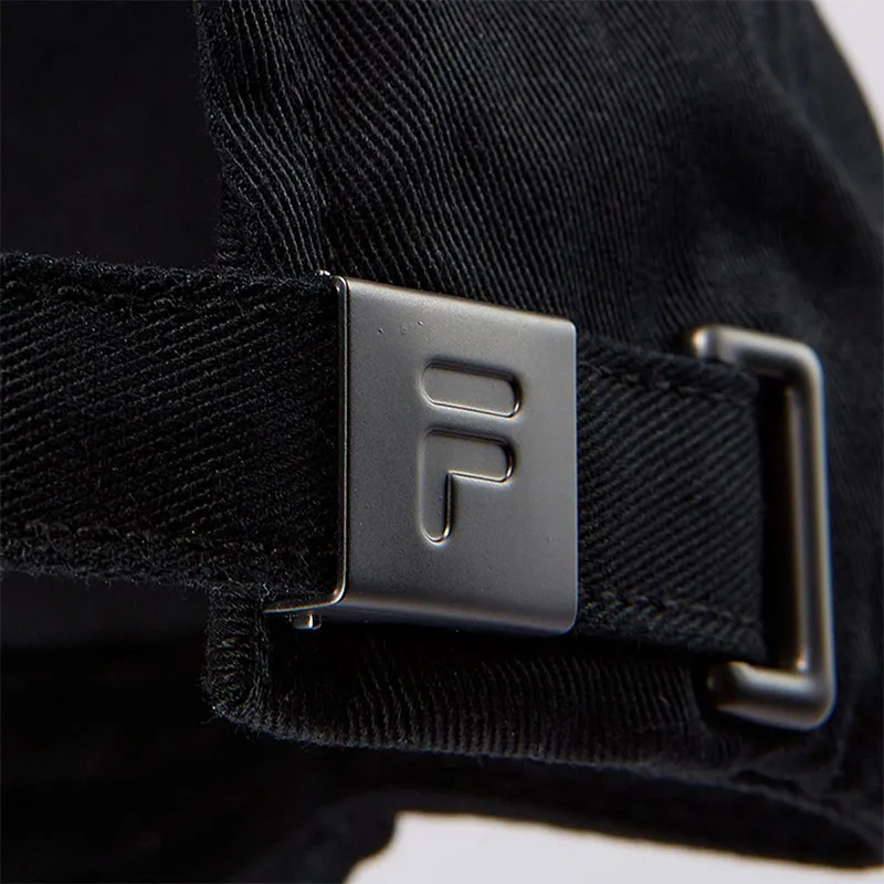 FILA FUSION Cotton Baseball Caps Unisex Pitch Black-7