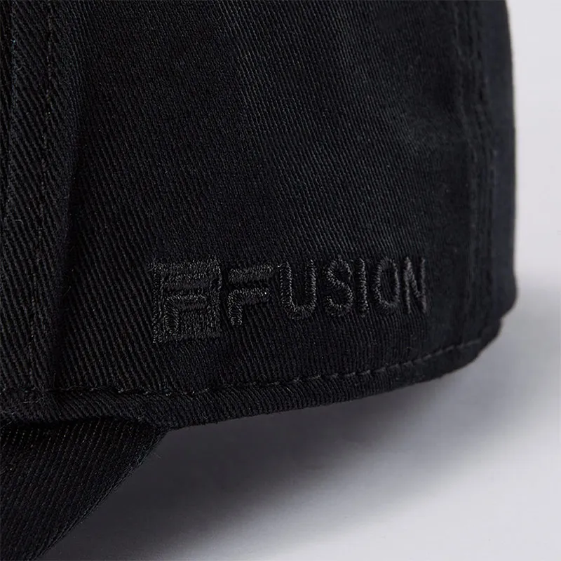 FILA FUSION Cotton Baseball Caps Unisex Pitch Black-6