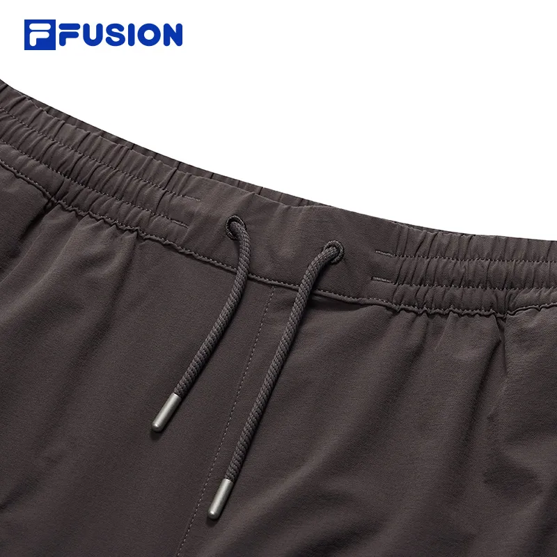 FILA FUSION Casual Shorts Men Dark Brown Gray-4