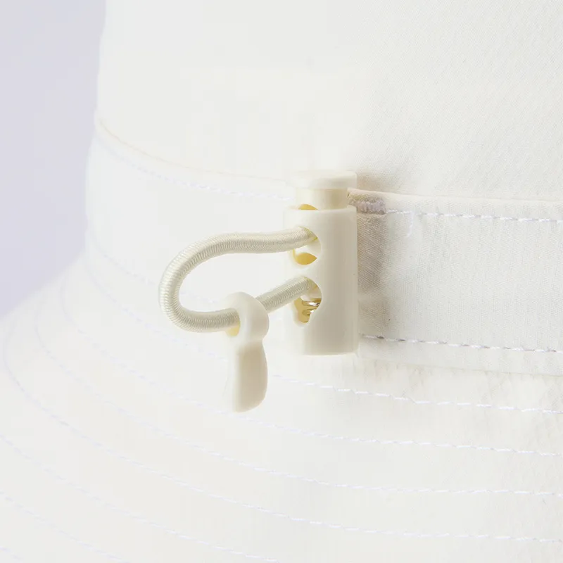 FILA FUSION Polyester Bucket Hats Unisex Heron White-4