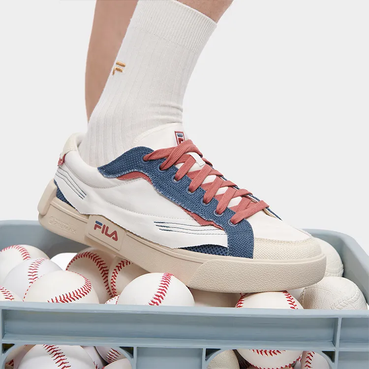 FILA FUSION Lifestyle Pop Skate Shoes 'White Blue Red'-8