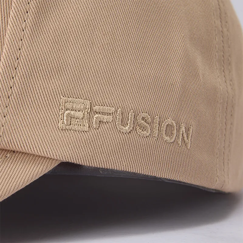 FILA FUSION Cotton Baseball Caps Unisex Bear Brown-4