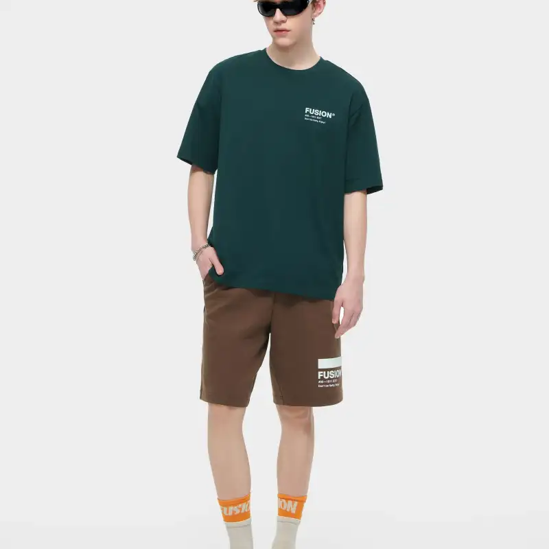 FILA FUSION T Shirt Unisex Western Yellow Pine Green-7