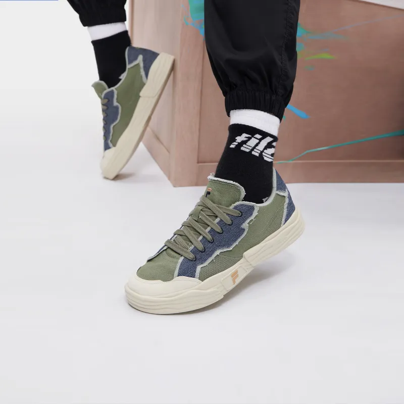 FILA FUSION Lifestyle Comfort Skate Shoes 'Green Grey'-6
