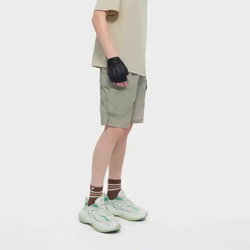 FILA FUSION Casual Shorts Men's Feather Gray green-4