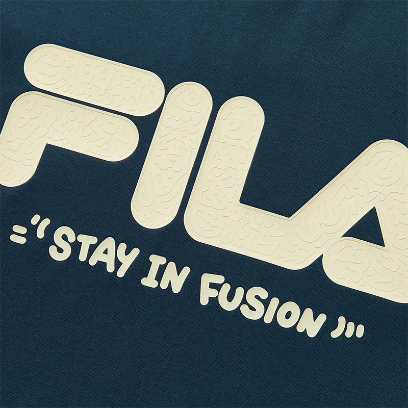 FILA FUSION T Shirt Unisex Wenyang Blue DB-3