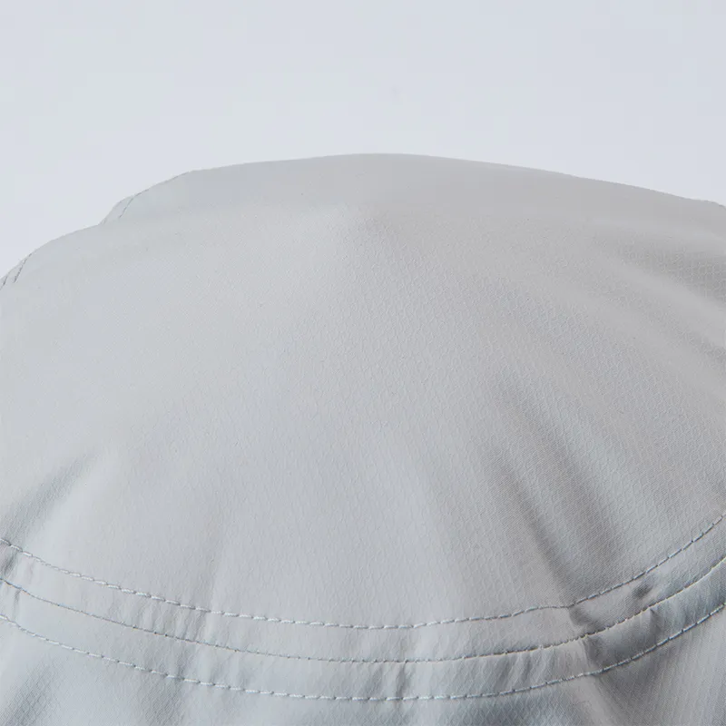 FILA FUSION Polyester Bucket Hats Unisex Cloud Gray-4