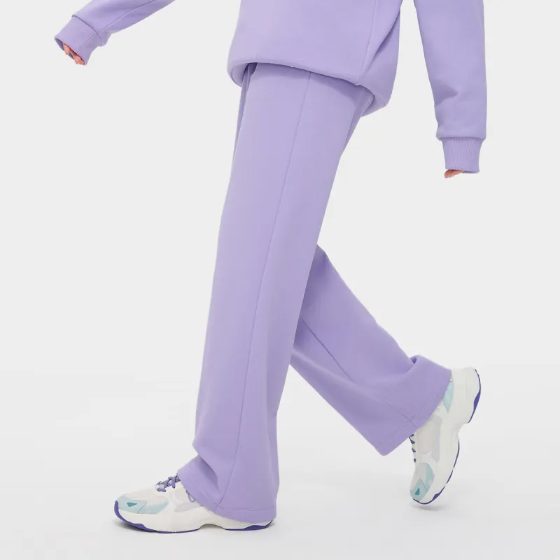 FILA FUSION Knitted Sweatpants Women's Water Smoky Purple-4
