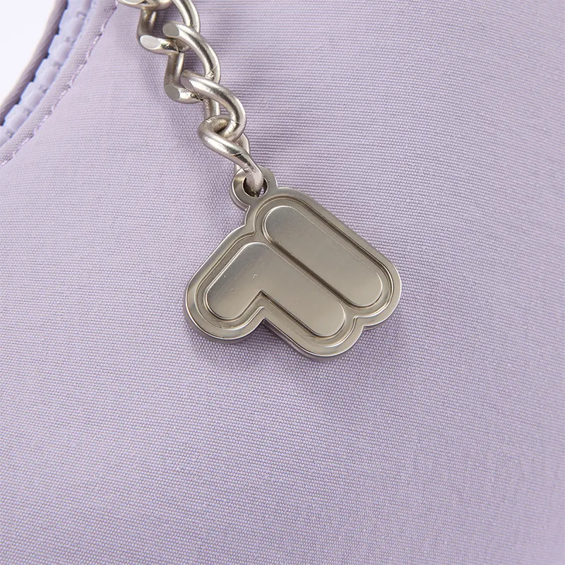 FILA FUSION Fabric Shoulder Bag Unisex U Gray Purple-6