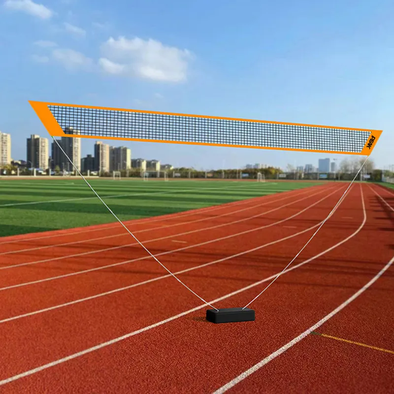 PEAK Foldable And Portable Badminton Nets Orange Court, Playground, Community-3