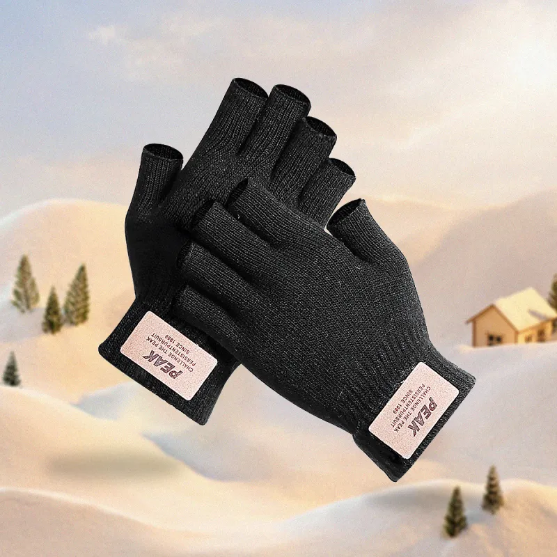 PEAK Acrylic Knit Gloves Unisex-1