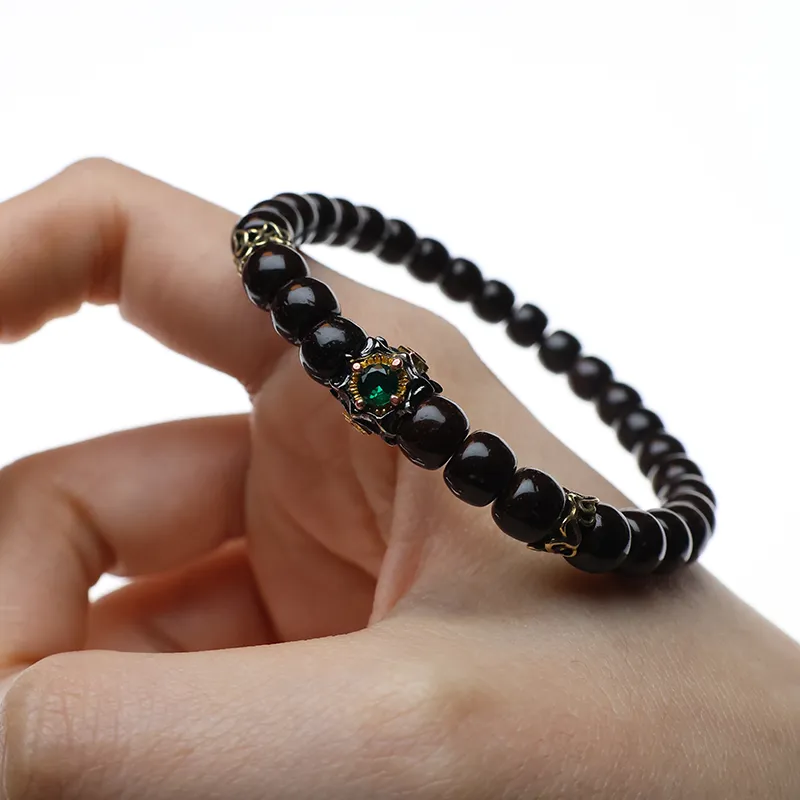 Bluish Reverie Coconut Shell Beads Bracelets Unisex-1