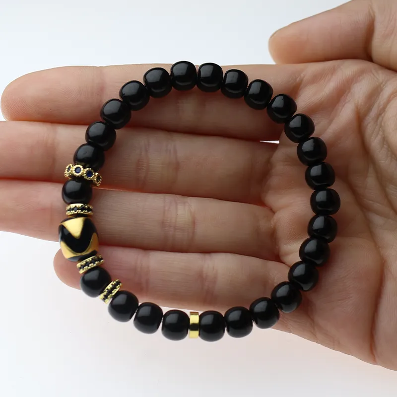 Bluish Reverie Coconut Shell Beads Bodhi Bracelets Unisex-4