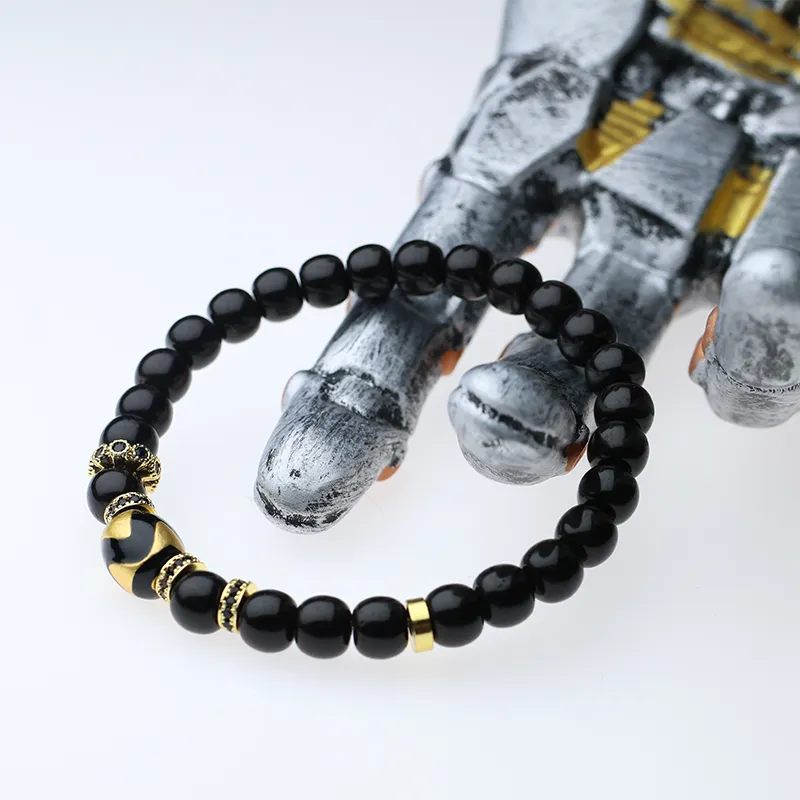Bluish Reverie Coconut Shell Beads Bodhi Bracelets Unisex-5
