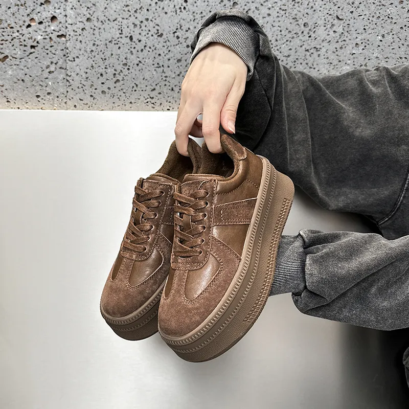 MEIZUSHENGHUI German Army Trainers Cushioning Skateboard Shoes Women's-12