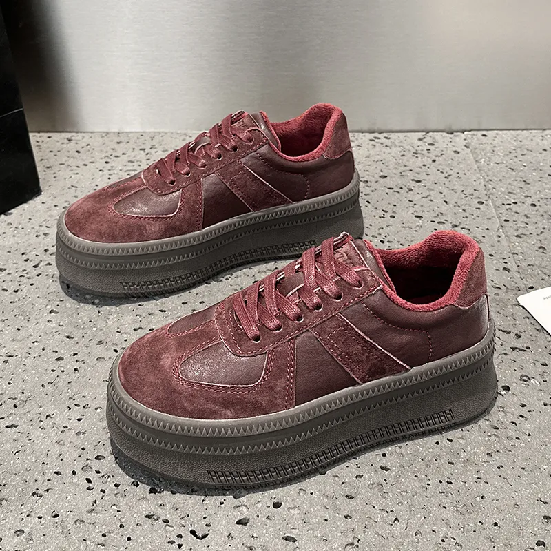 MEIZUSHENGHUI German Army Trainers Cushioning Skateboard Shoes Women's-2