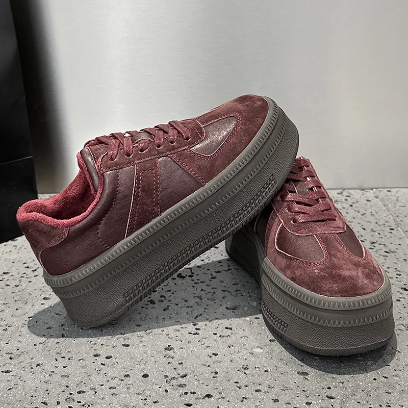 MEIZUSHENGHUI German Army Trainers Cushioning Skateboard Shoes Women's-3