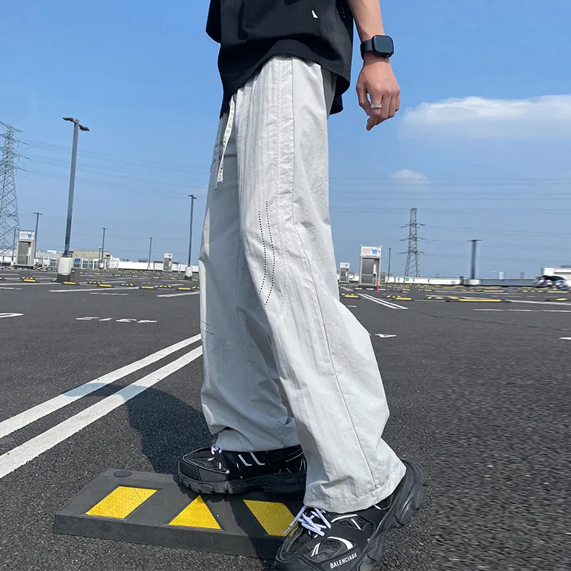 TESTUNG Casual Pants Unisex Black-2