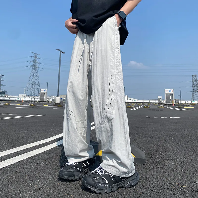 TESTUNG Casual Pants Unisex Black-1