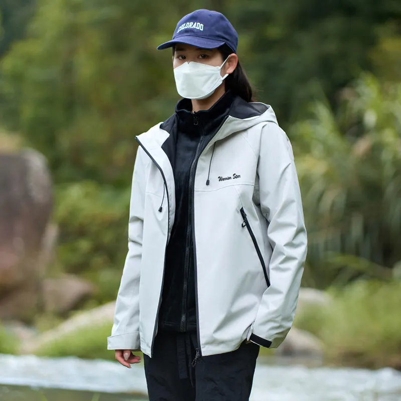 Warrior Lace Up Waterproof And Windproof Windbreaker Jacket Unisex-62