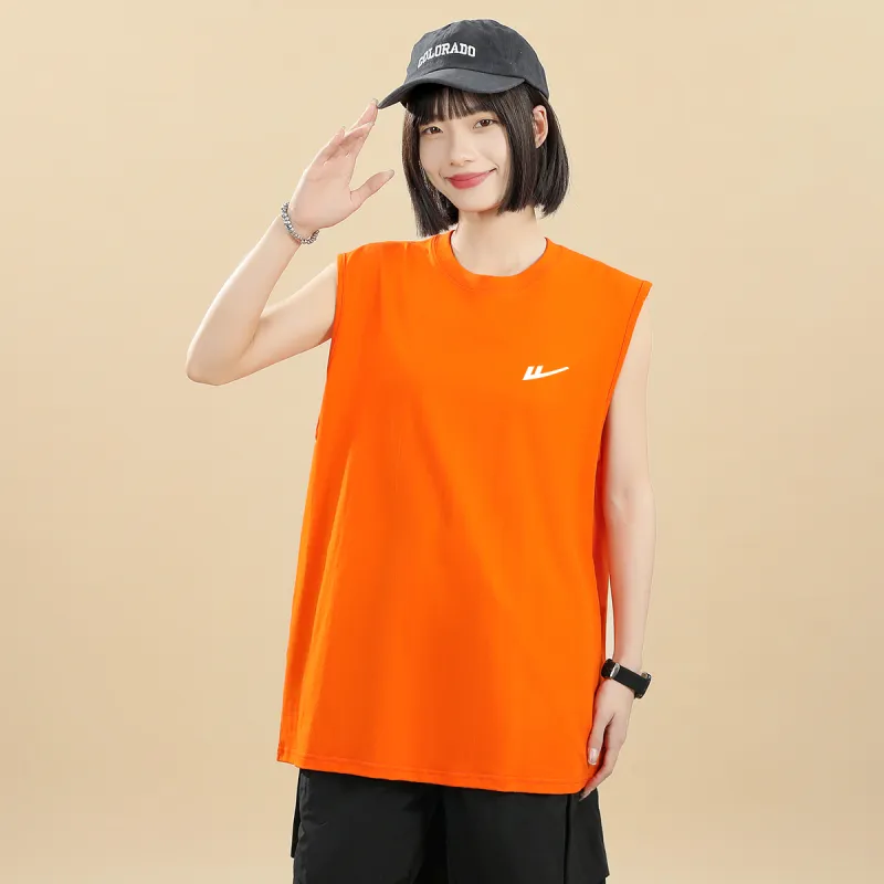 Warrior Tank Tops Unisex Orange-18