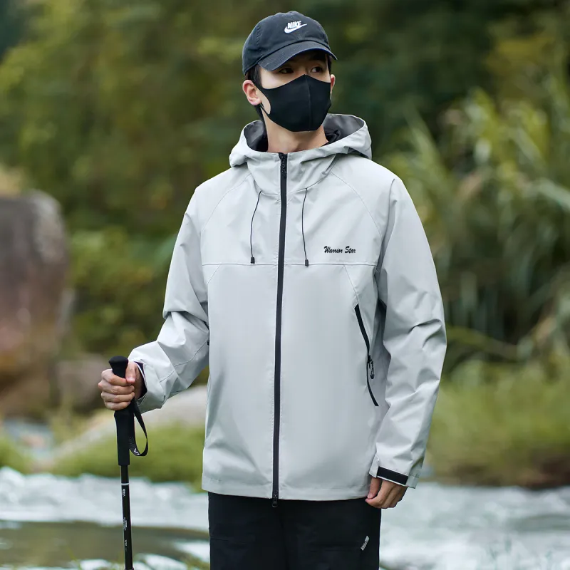 Warrior Lace Up Waterproof And Windproof Windbreaker Jacket Unisex-23