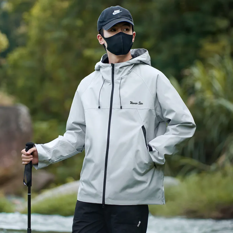 Warrior Lace Up Waterproof And Windproof Windbreaker Jacket Unisex-22