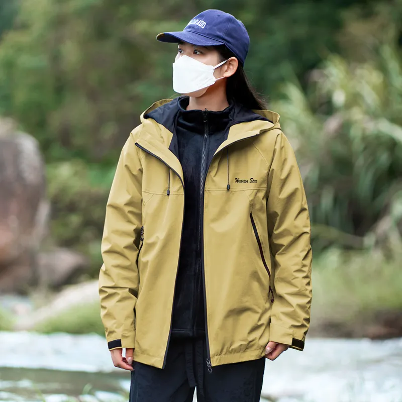 Warrior Lace Up Waterproof And Windproof Windbreaker Jacket Unisex-69