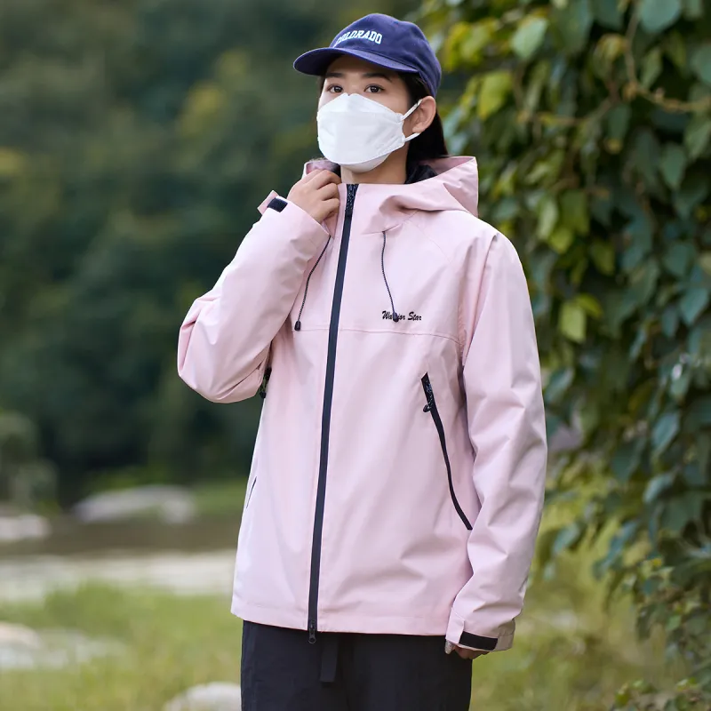 Warrior Lace Up Waterproof And Windproof Windbreaker Jacket Unisex-81