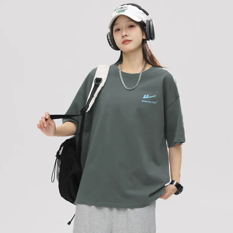 Warrior Laugh Series Drop Shoulder Sleeve T Shirt Women's-14