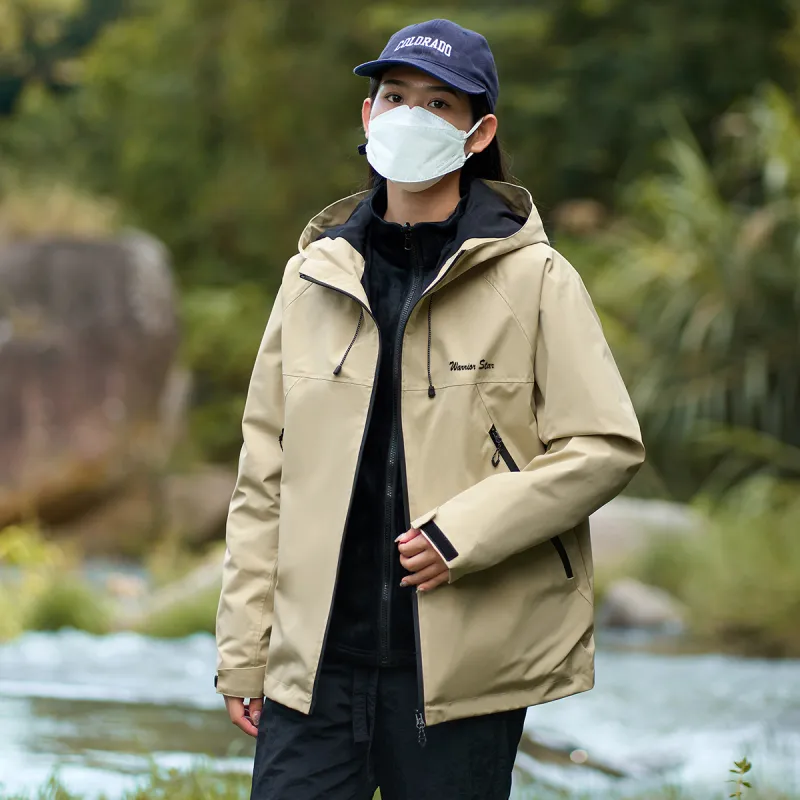 Warrior Lace Up Waterproof And Windproof Windbreaker Jacket Unisex-32