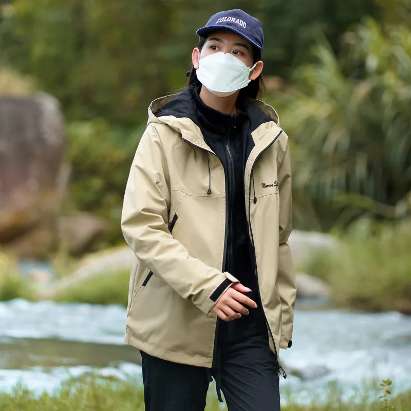 Warrior Lace Up Waterproof And Windproof Windbreaker Jacket Unisex-31