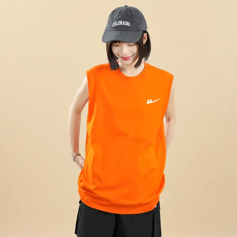 Warrior Tank Tops Unisex Orange-20