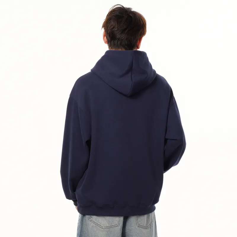Warrior Sweatshirt Unisex Navy Blue & White-8