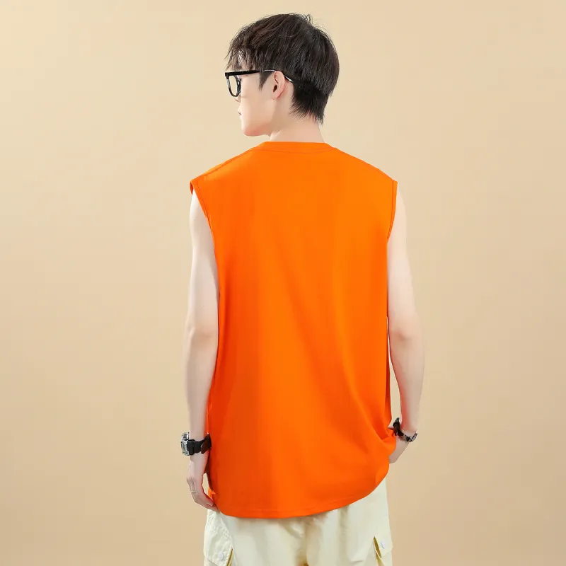 Warrior Tank Tops Unisex Orange-19