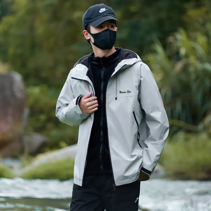 Warrior Lace Up Waterproof And Windproof Windbreaker Jacket Unisex-21
