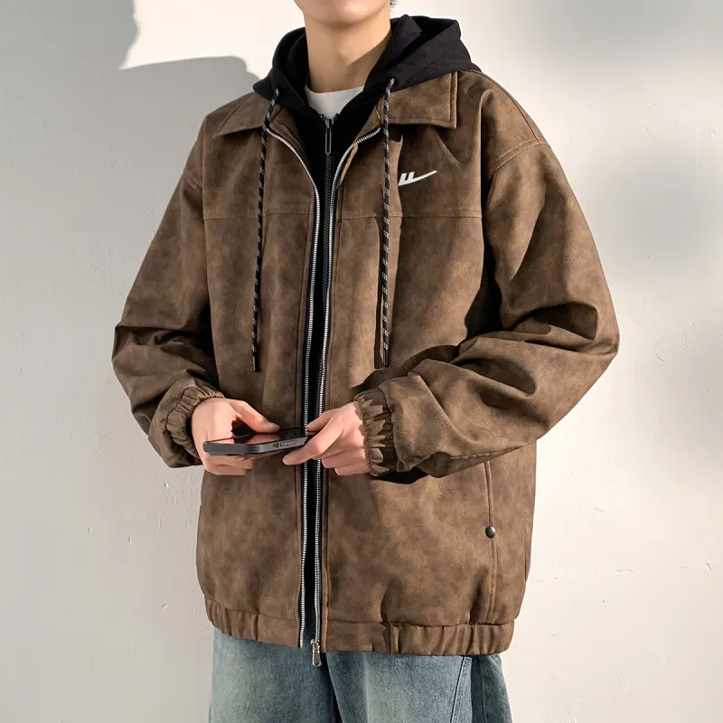 Warrior Jackets Coats Unisex Coffee-13
