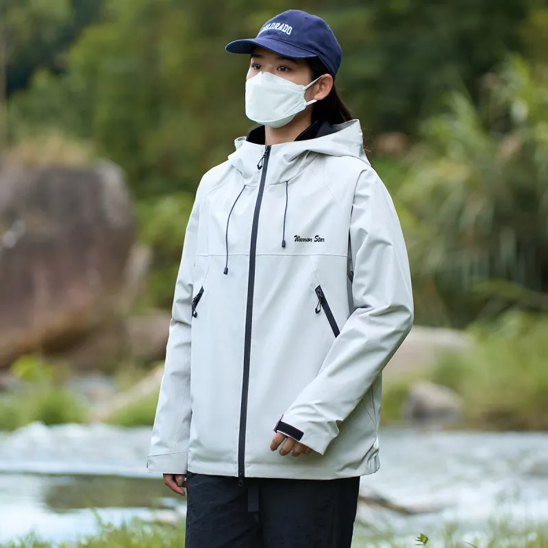 Warrior Lace Up Waterproof And Windproof Windbreaker Jacket Unisex-24