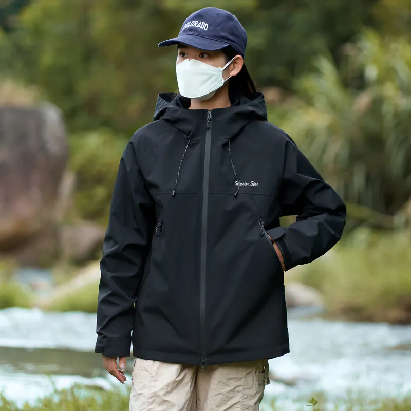 Warrior Lace Up Waterproof And Windproof Windbreaker Jacket Unisex-55