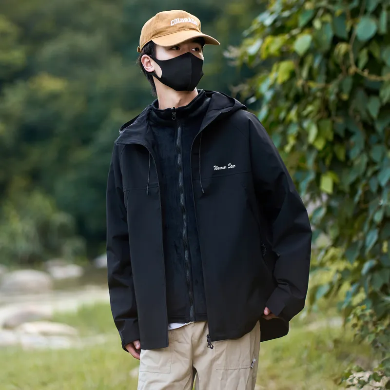 Warrior Lace Up Waterproof And Windproof Windbreaker Jacket Unisex-53