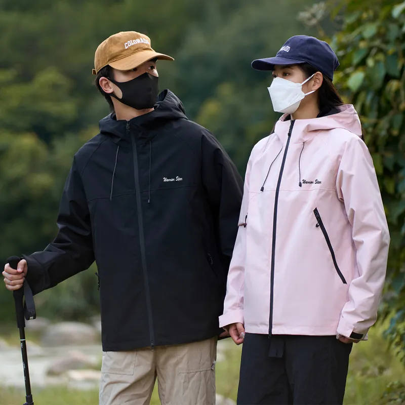 Warrior Lace Up Waterproof And Windproof Windbreaker Jacket Unisex-57