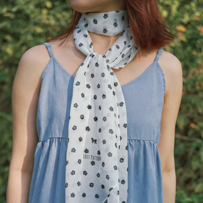 LOST PATTERN Mulberry Silk Scarves Women's-15