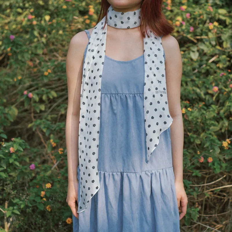 LOST PATTERN Mulberry Silk Scarves Women's-13
