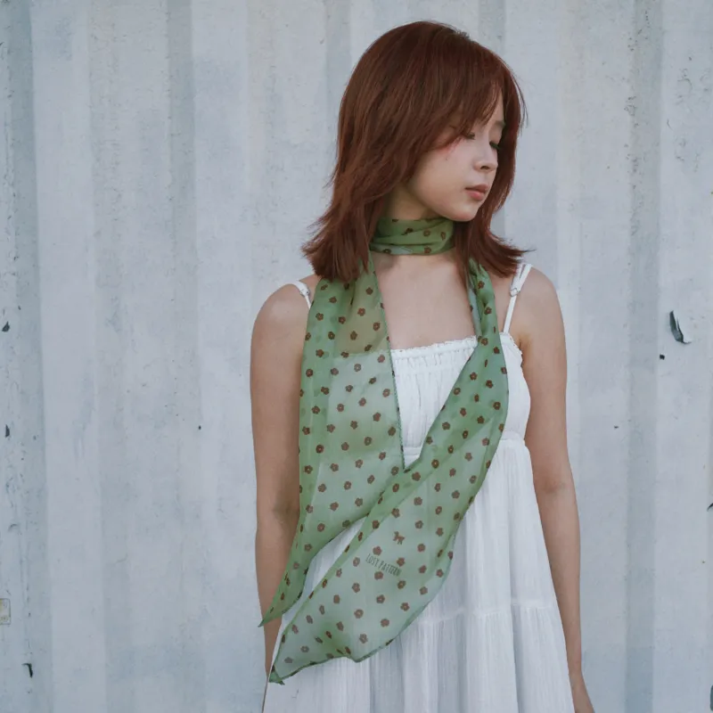 LOST PATTERN Mulberry Silk Scarves Women's-7