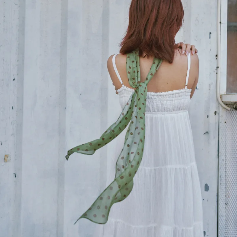LOST PATTERN Mulberry Silk Scarves Women's-9